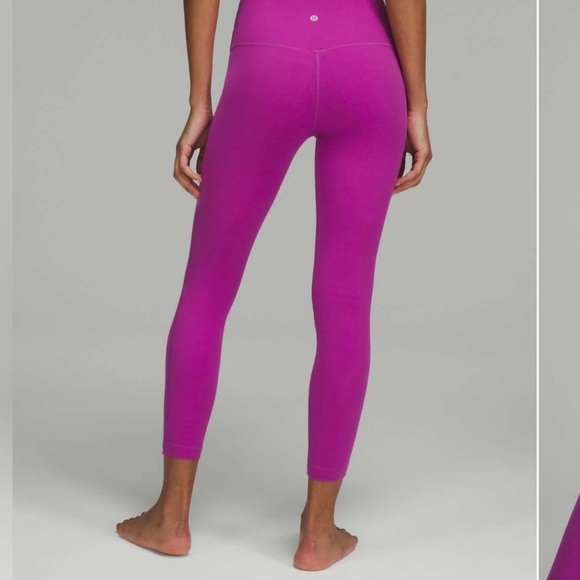 guc Lululemon Athletica align high-rise pant 25 inch Leggings 6 vivid plum - Picture 8 of 13